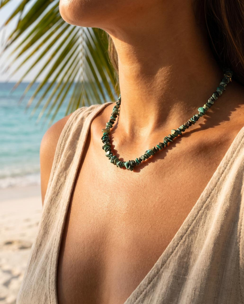 Natural Jade Irregular Necklace