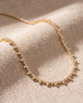 Gold Flower Tennis Necklace