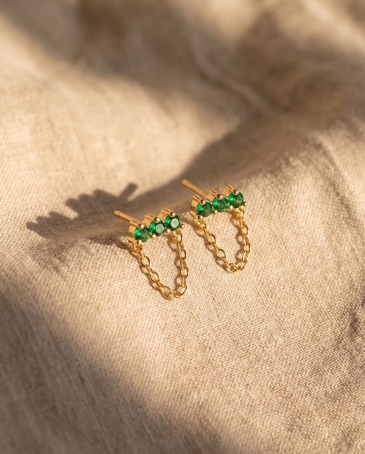 Mini Zircon Chain Studs