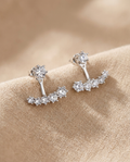 Silver Wave Studs