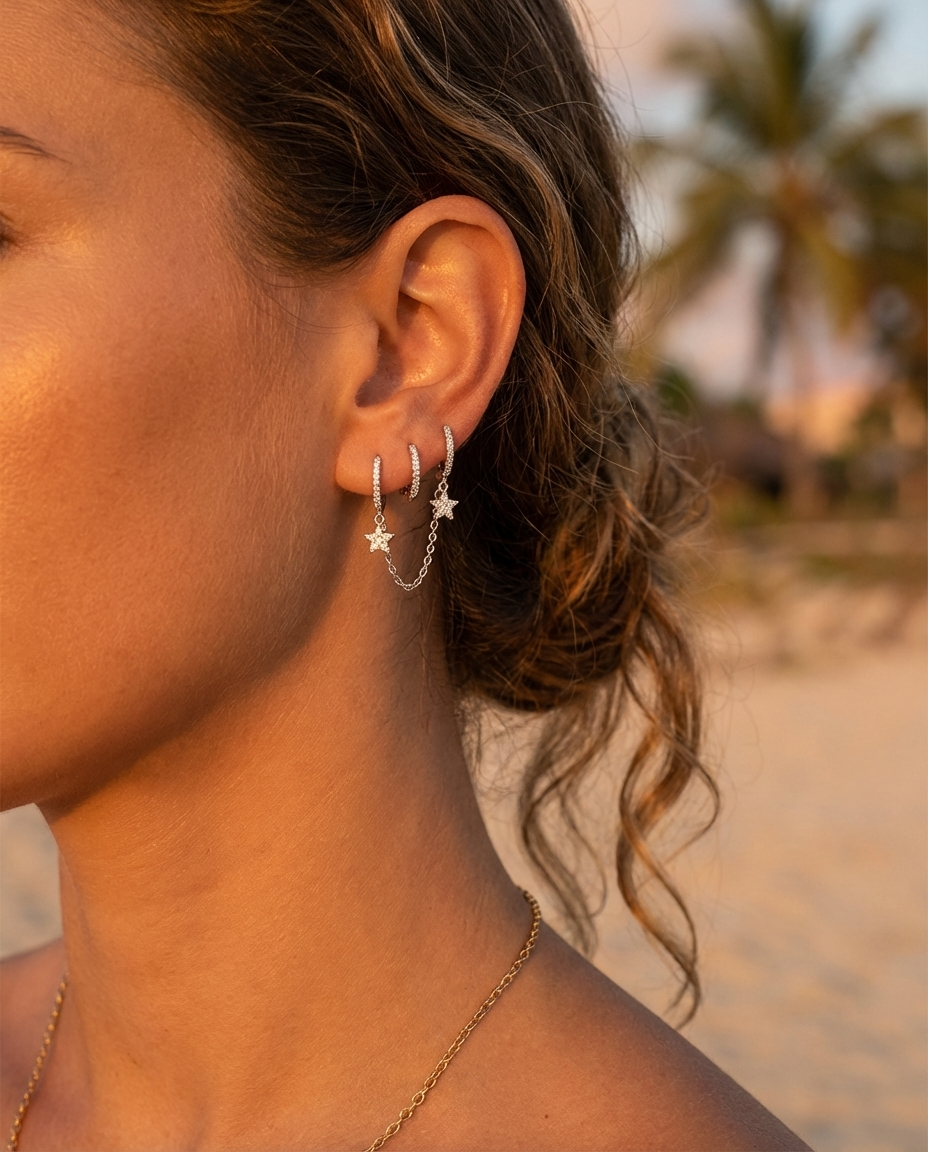Star Chain Hoops