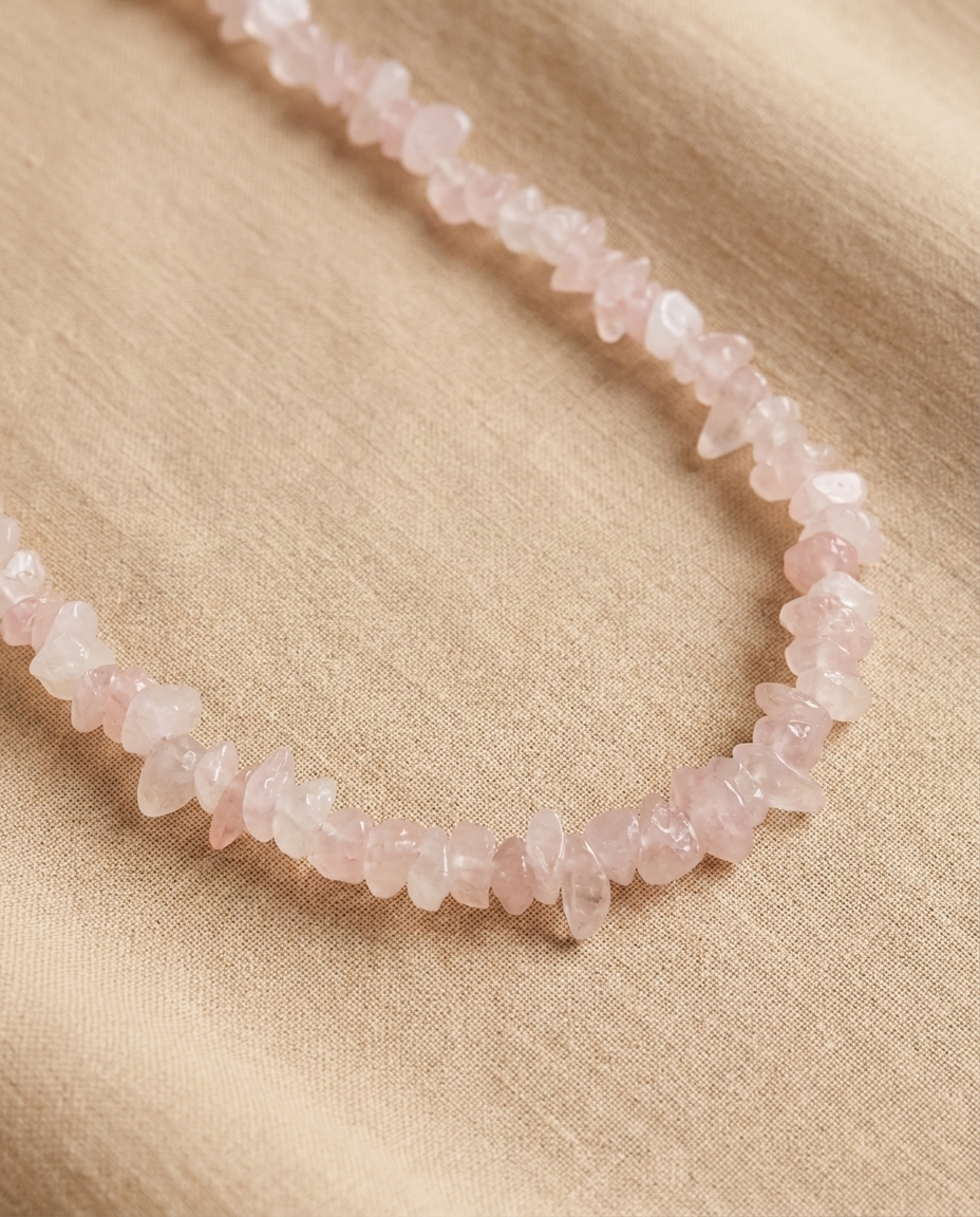 Rose Quartz Irregular Necklace