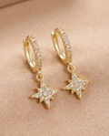 Gold Starlight Hoops