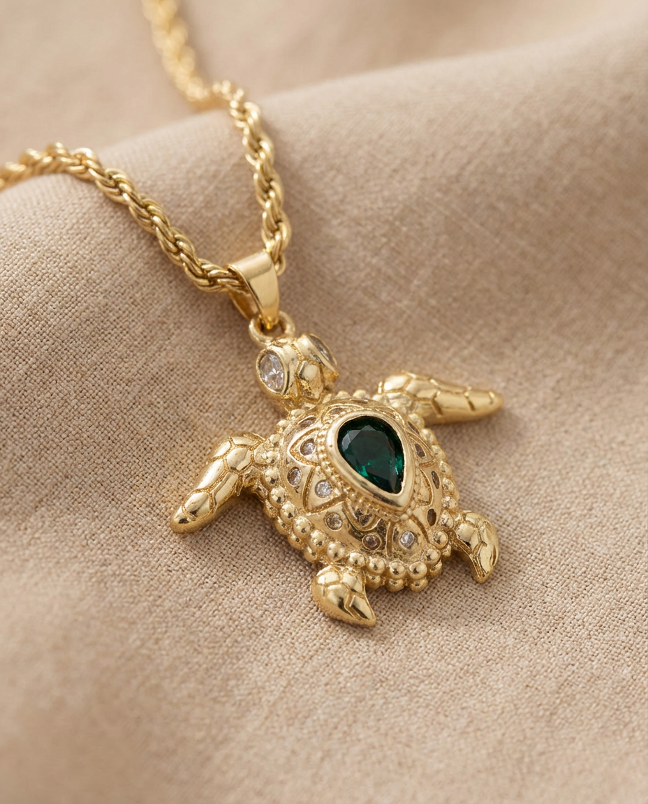Sea Turtle Braid Necklace