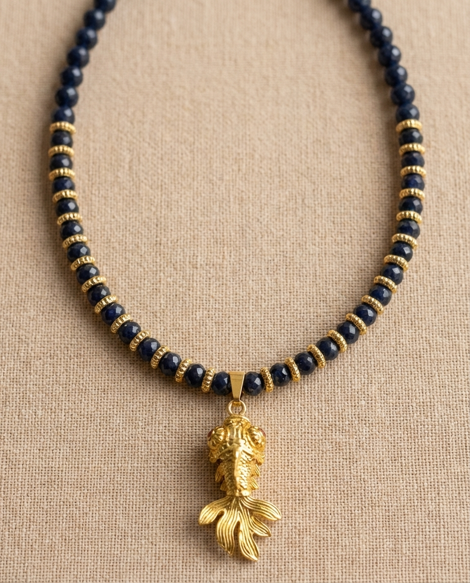 Koi Navy Necklace