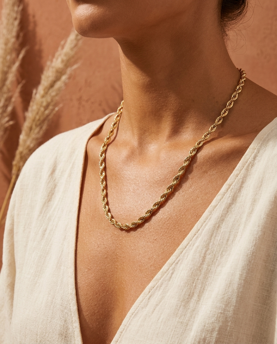 Braid Gold Necklace