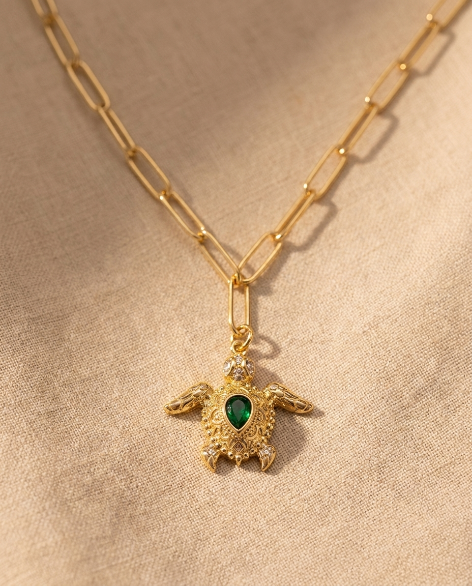 Turtle Charm Necklace